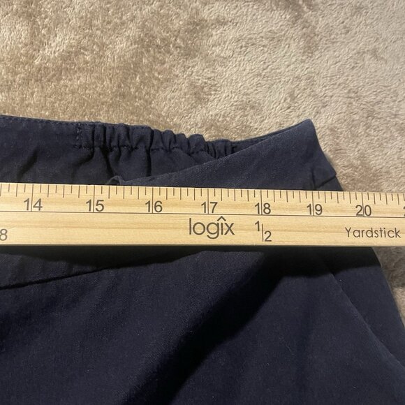 Talbots Pants Womens 18WP Hampshire Ankle Stretch Navy Blue High Rise Cropped - Picture 7 of 7